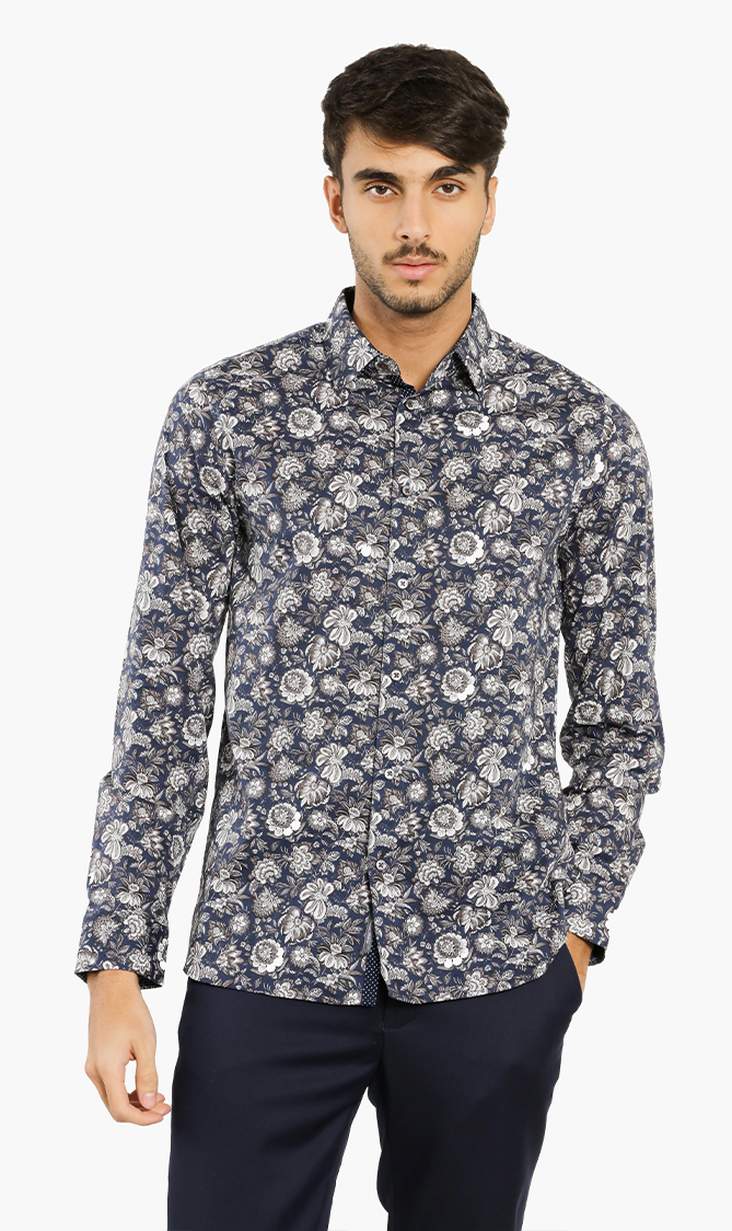 

Ted Baker Floral Modern Fit Shirt