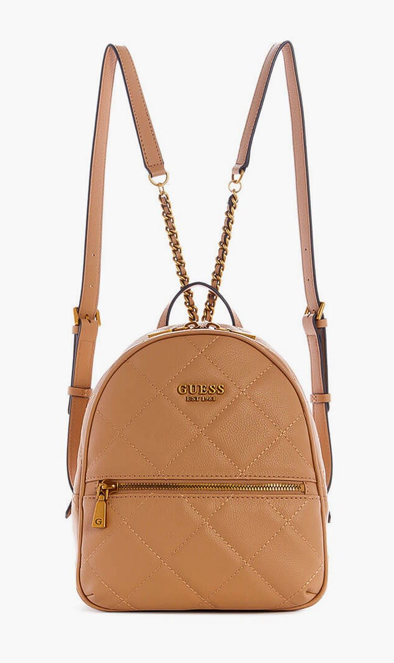 

Guess Beige Abey Backpack for Women | The Deal Outlet