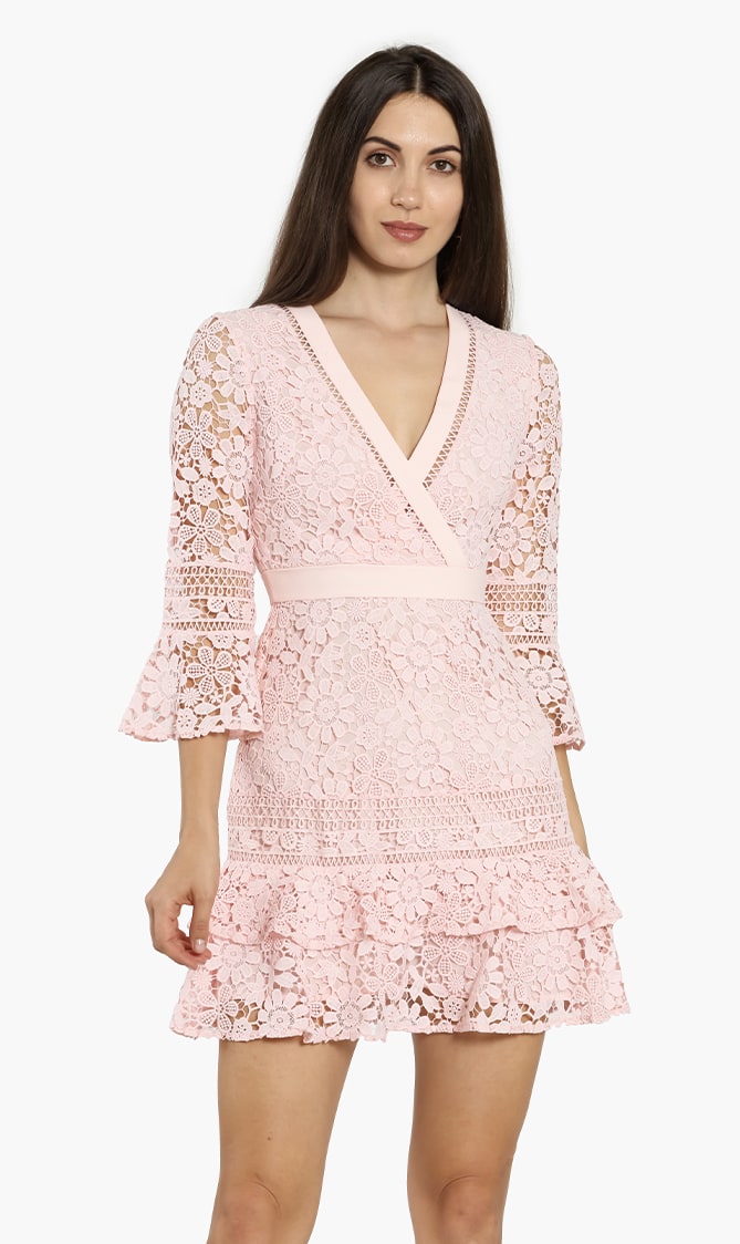 

Ted Baker Nello Multi Lace V-neck Dress