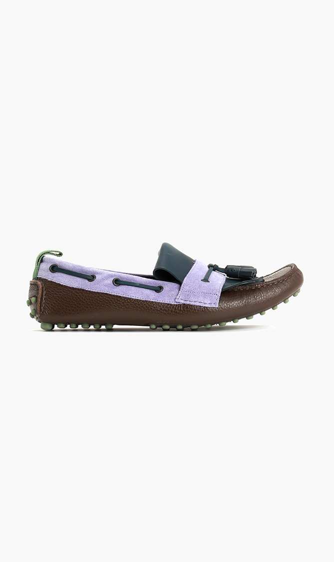 

Colorblock Boat Shoe, Brown