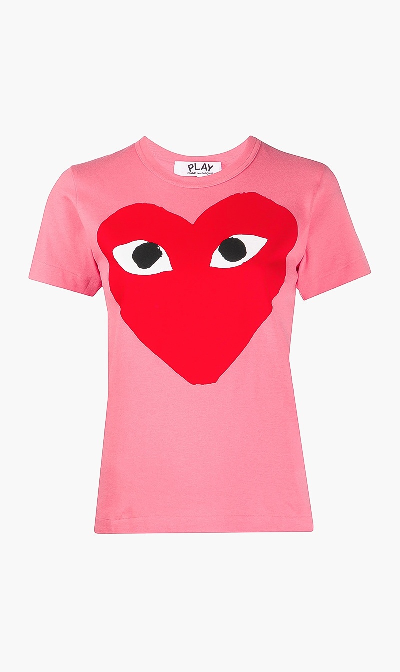 

Heart Print T-shirt, Pink