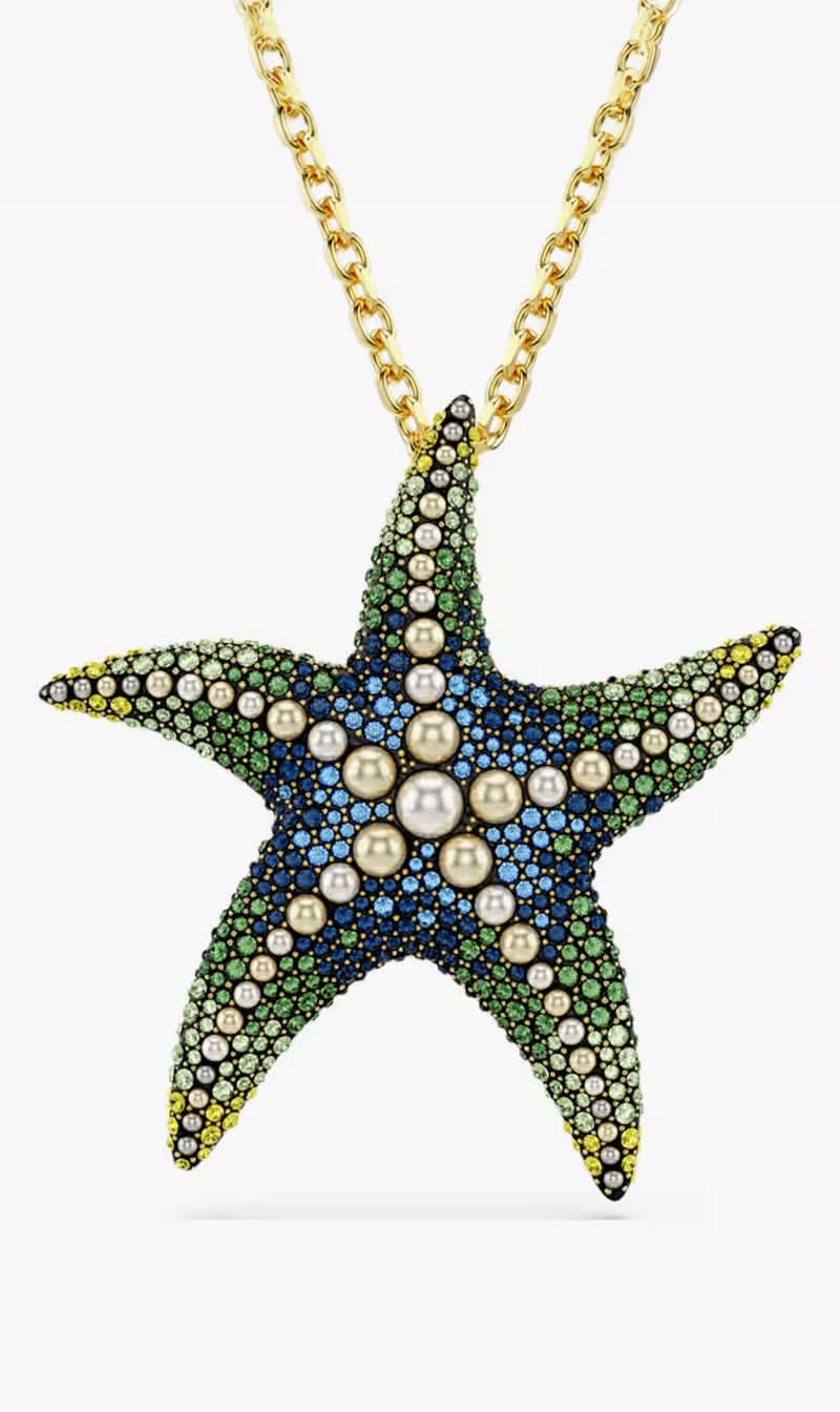 

Swarovski Multi-color Idyllia Pendant And Brooch for Women | The Deal Outlet
