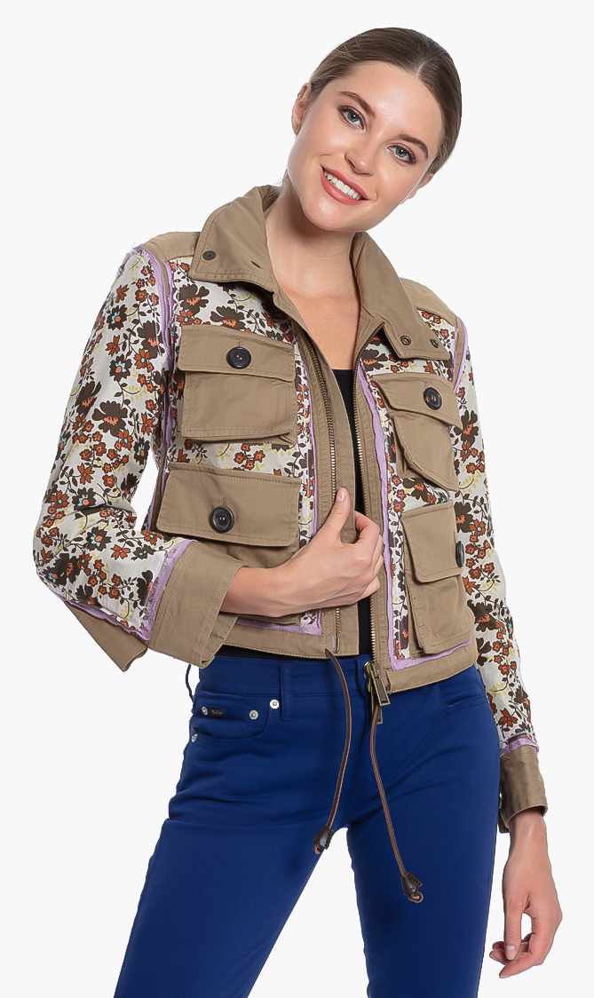 

Dsquared2 Floral Multiple Pocket Jacket