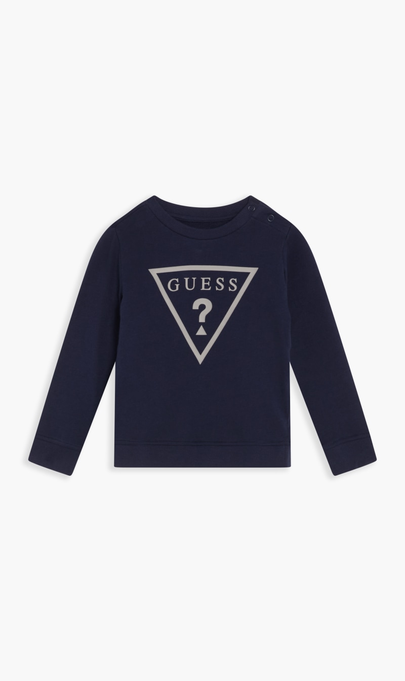 

Guess Blue Basic Crew Neck Shirt for Boys | The Deal Outlet