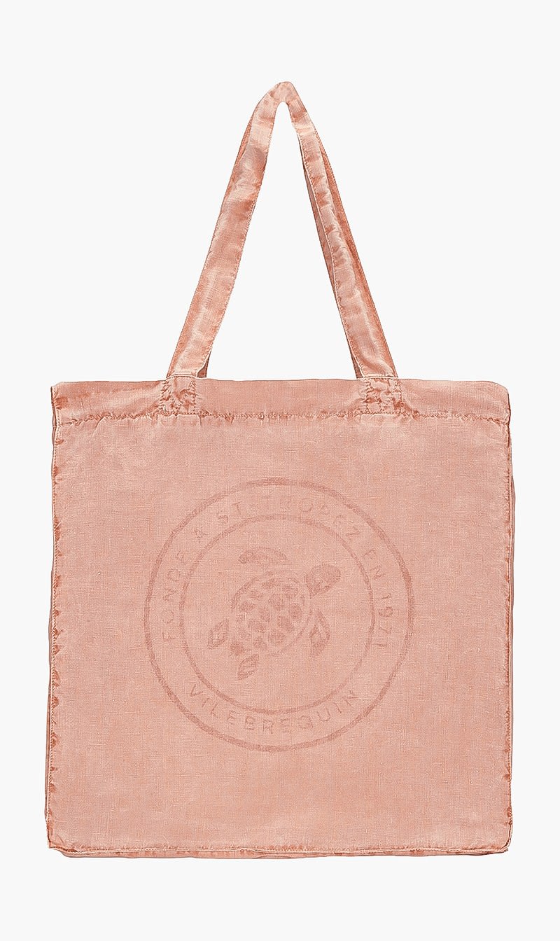 

Vilebrequin Brown Linen Turtle Unisex Tote Bag | The Deal Outlet