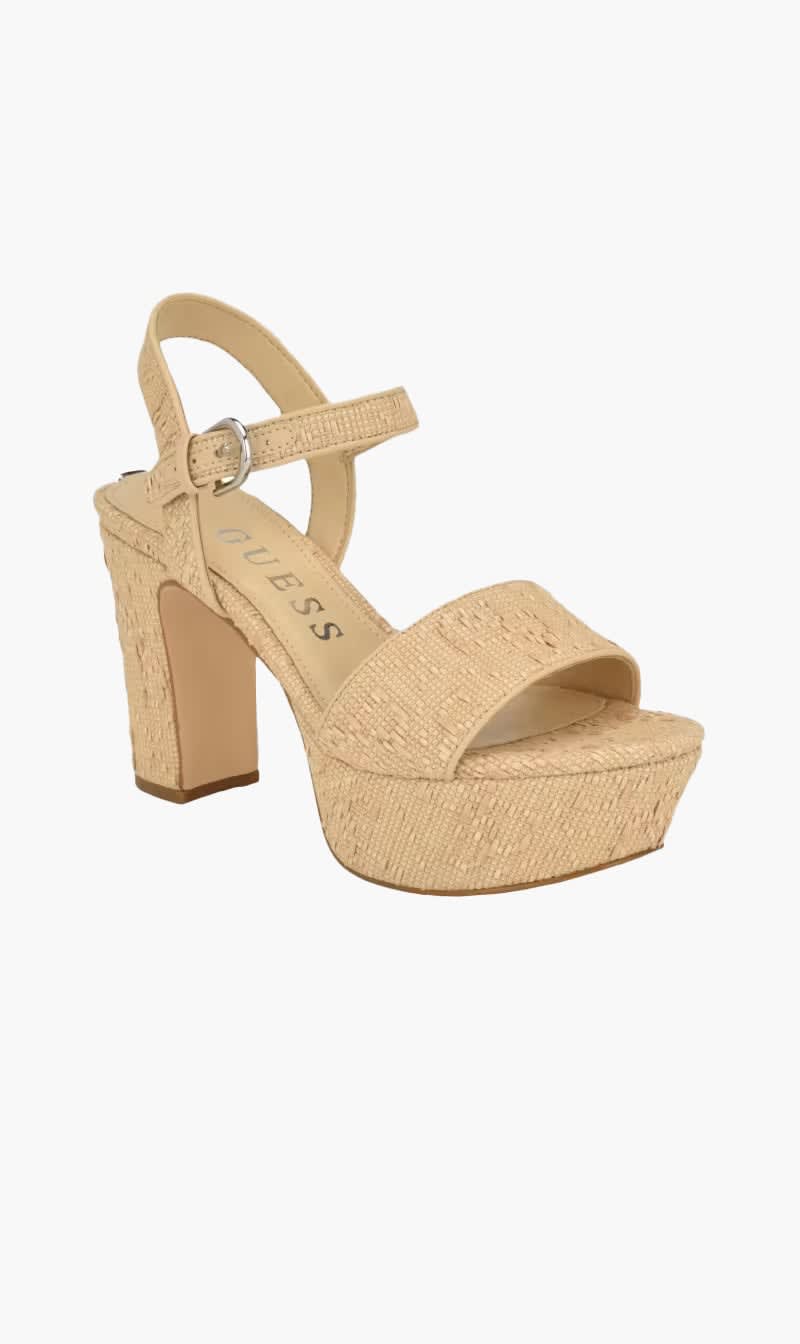 

Guess Brown Haldem Platform Heel for Women | The Deal Outlet