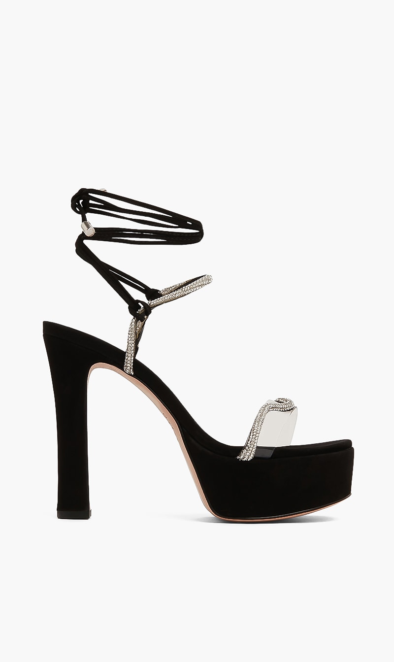

Cath Platform Heel Sandals, Black