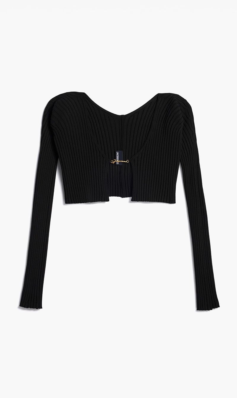 

Jacquemus Black La Maille Pralu Cardigan for Women | The Deal Outlet