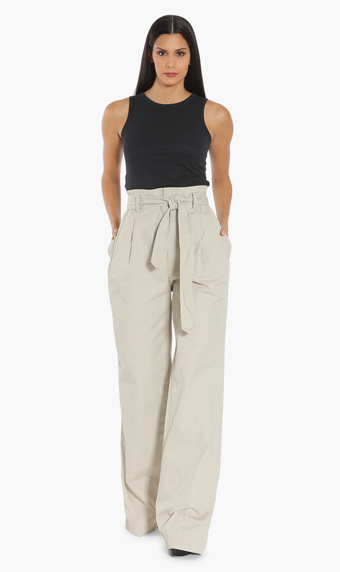 Dsquared2 Cotton Twill Paper Bag Pants