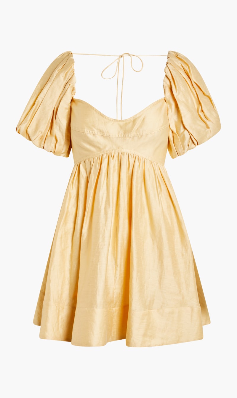 

Acler Yellow Fairford Dress for Women | The Deal Outlet