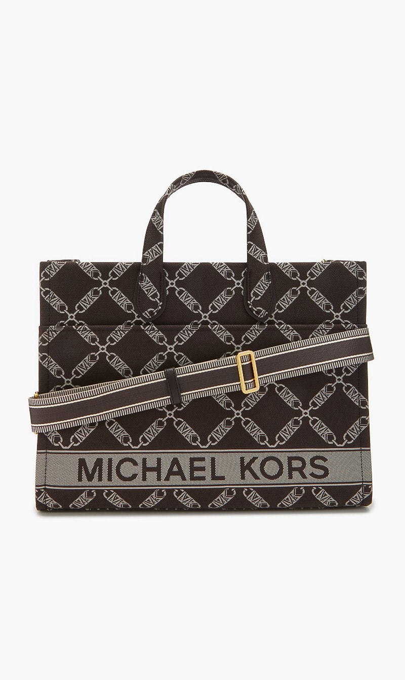 

Michael Kors Brown Gigi Tote Canvas Bag for Women | The Deal Outlet