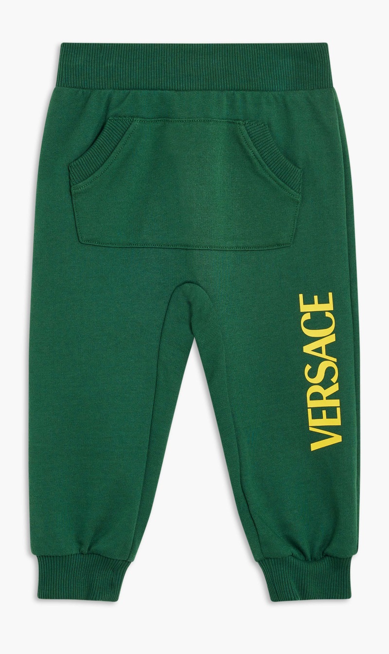 

Versace Green Bb Sweatpants Jersey Solid Logo for Kids | The Deal Outlet