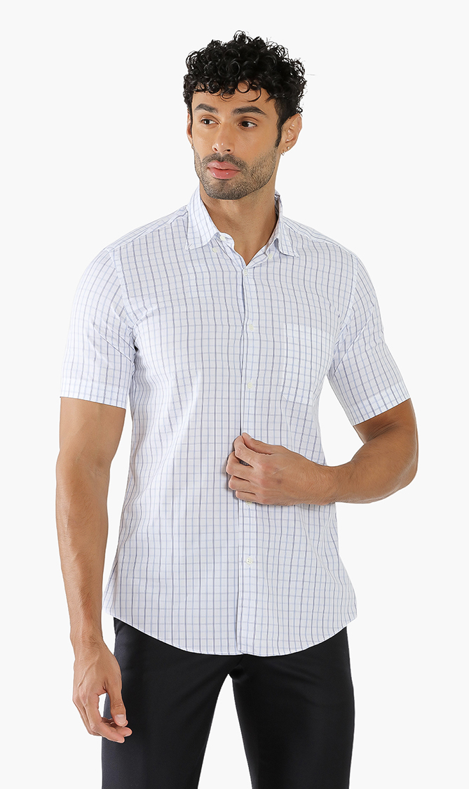 

Pal Zileri Checked Pattern Short Sleeves Shirt