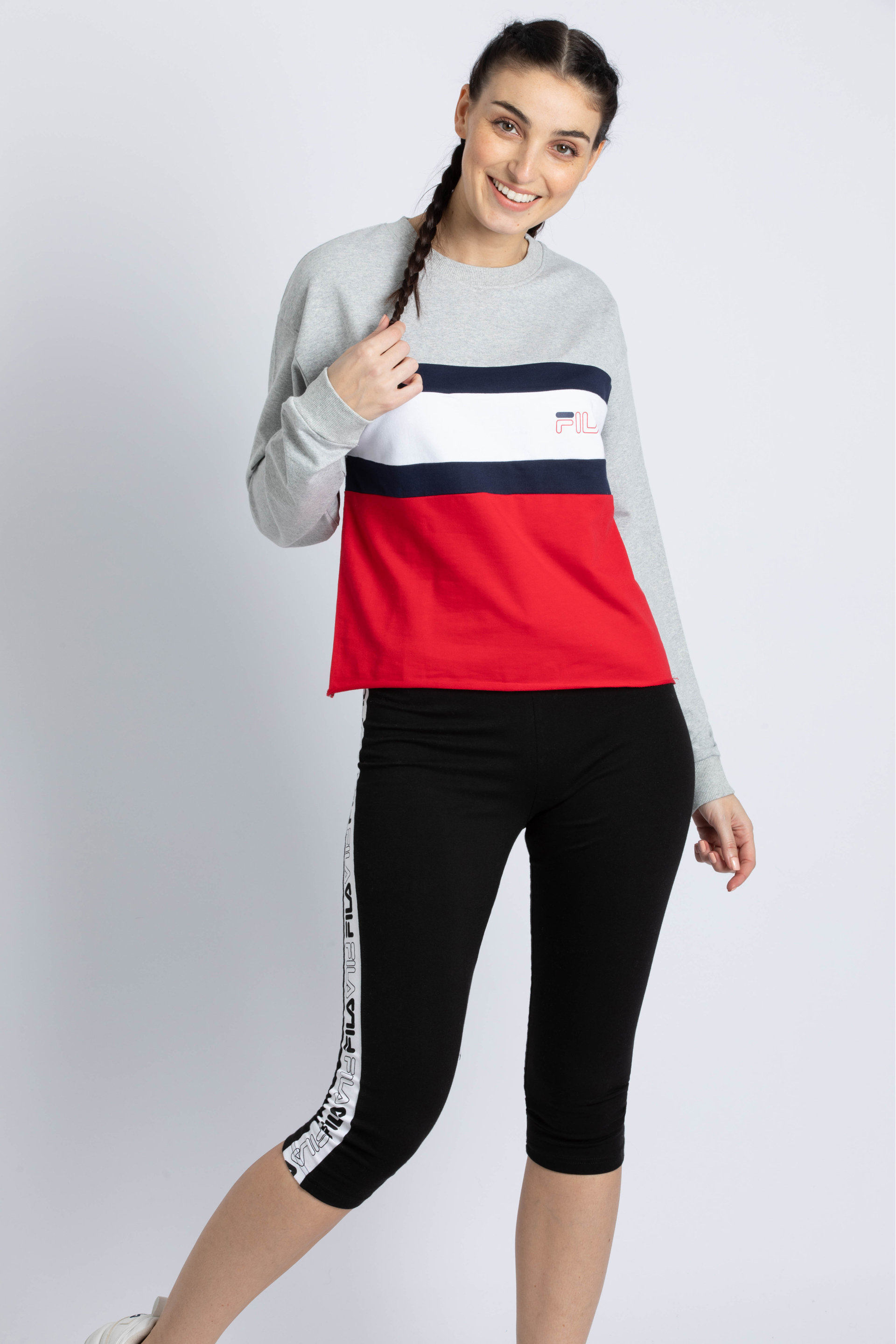 

Fila Kaley Colorblock Crop Sweatshirt