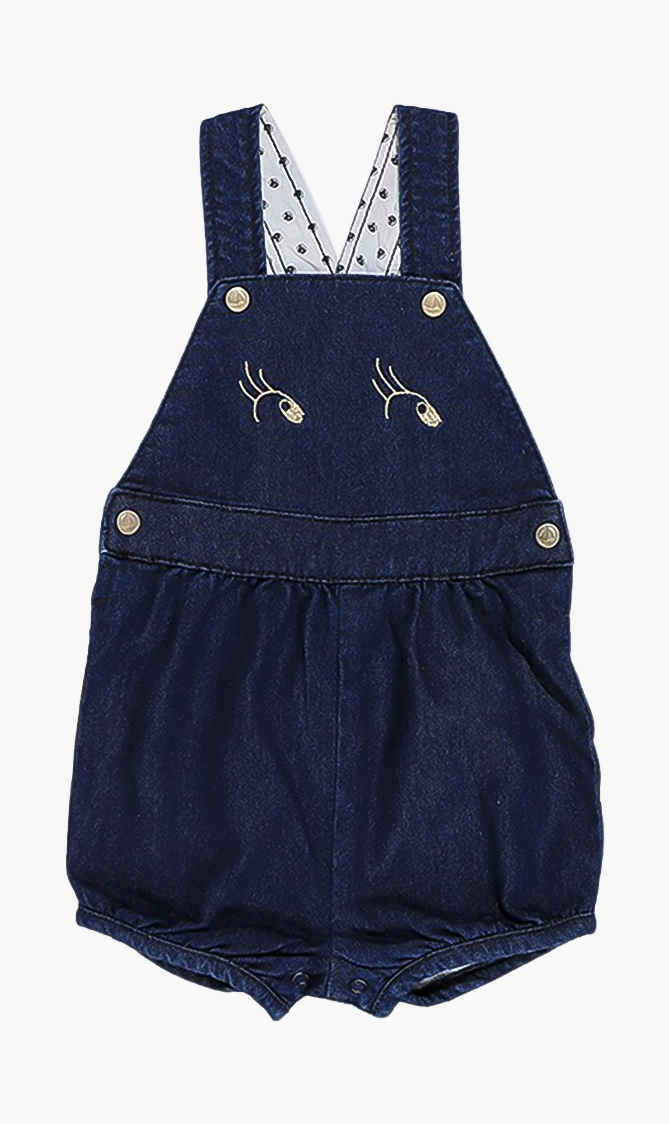 

Petit Bateau Denim Short Dungaree
