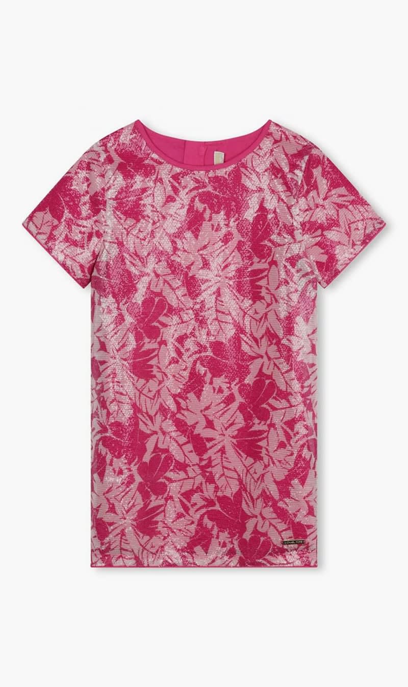 

Michael Kors Pink Floral Dress for Girls | The Deal Outlet