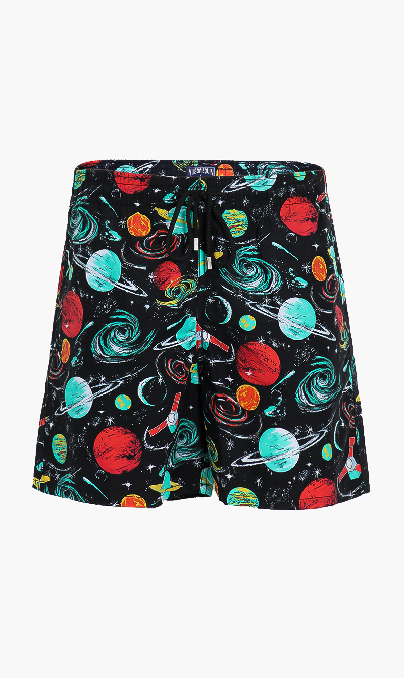 

Galaxy Printed Shorts, Black