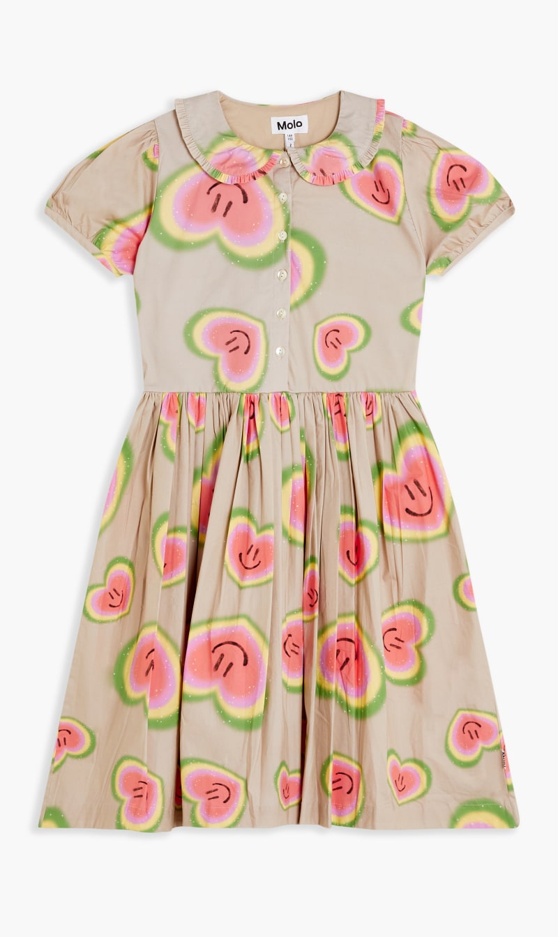 

Molo Beige Dress Ss for Kids | The Deal Outlet