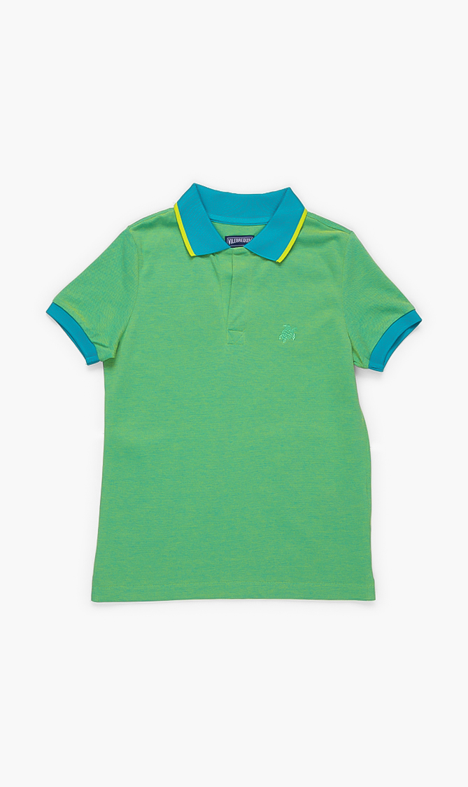 

Vilebrequin Blue Classic Changing Cotton Pique Polo Shirt for Boys | The Deal Outlet