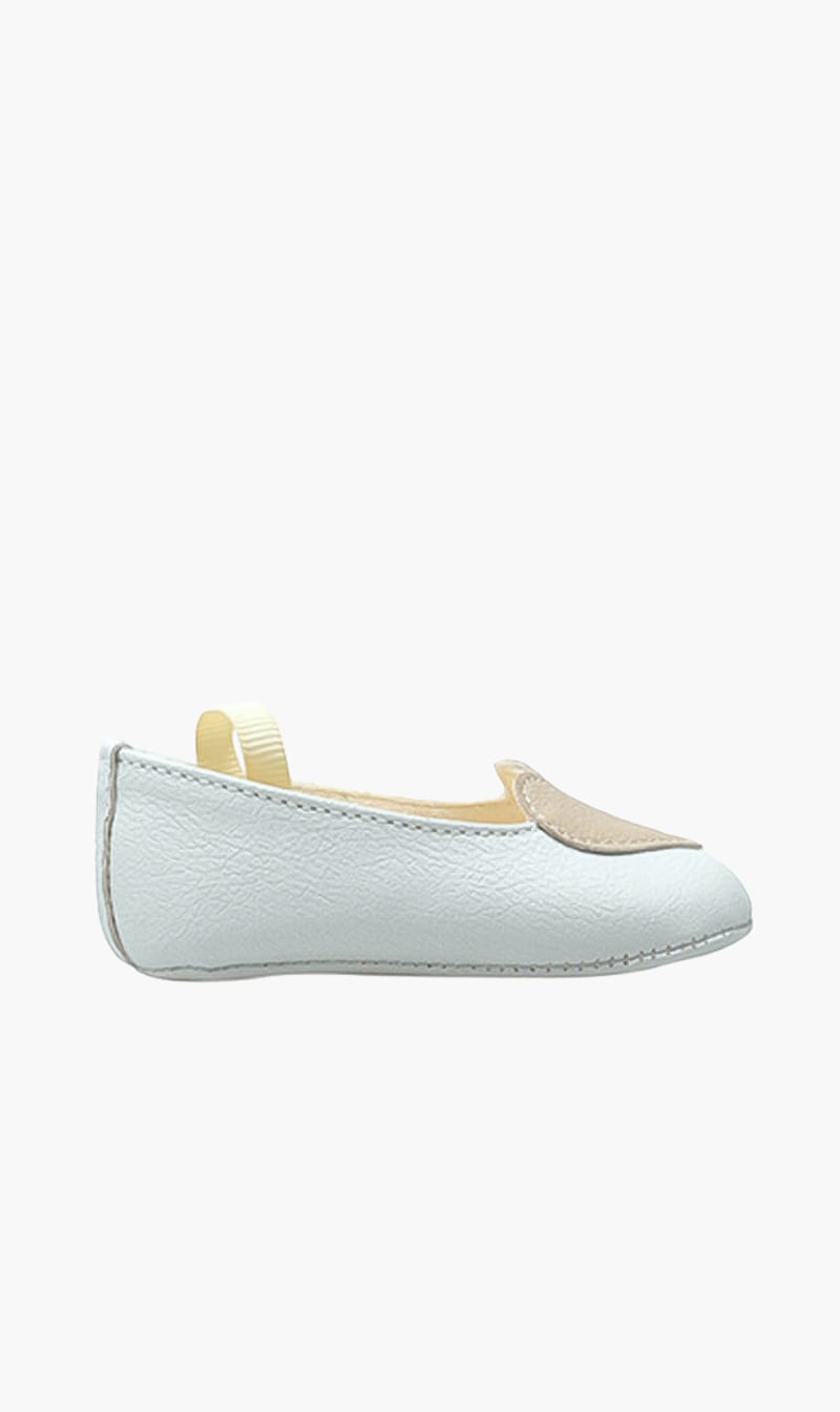 

Heart Ballerina Shoes, White