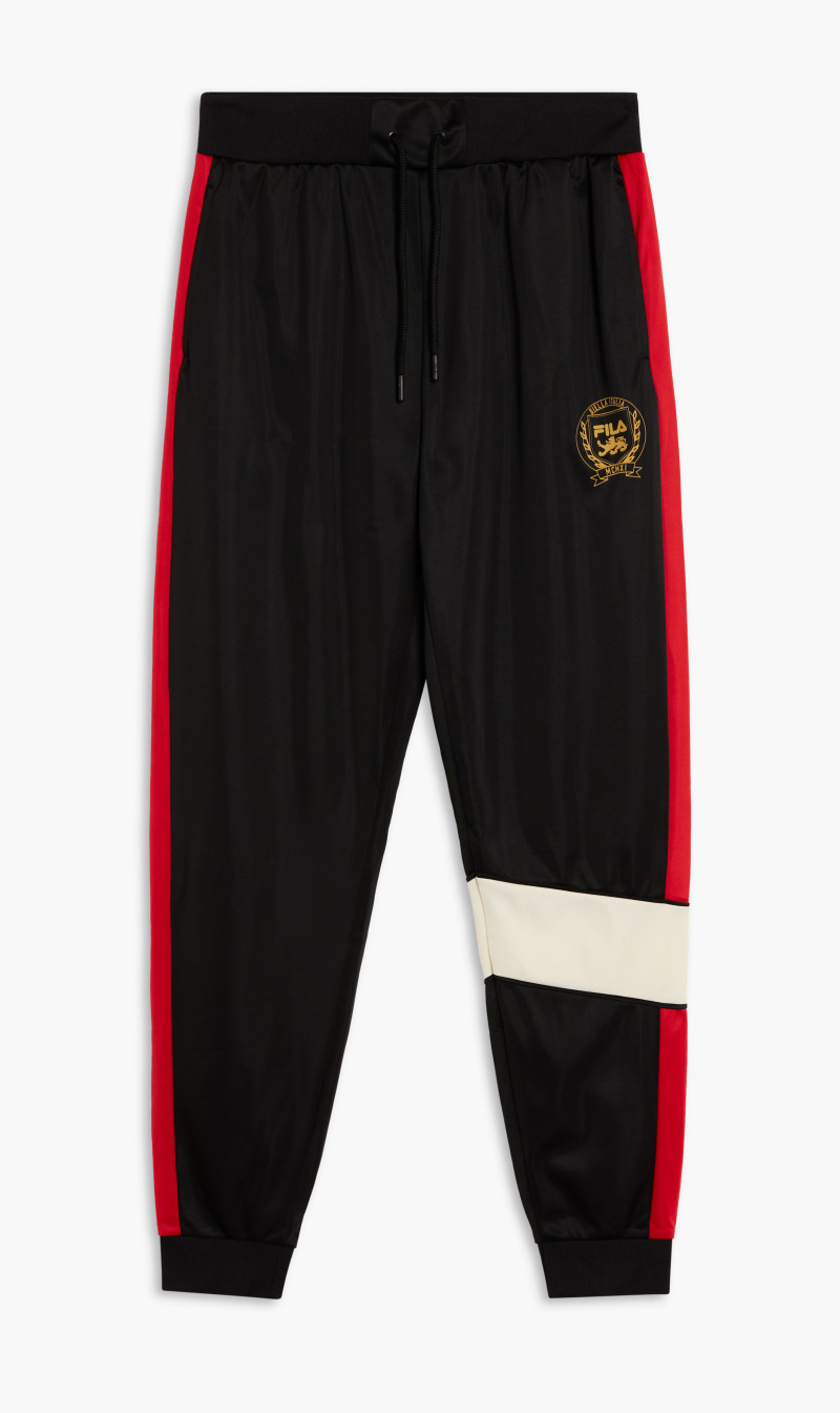 

Chevron Track Pants With Piping, Black