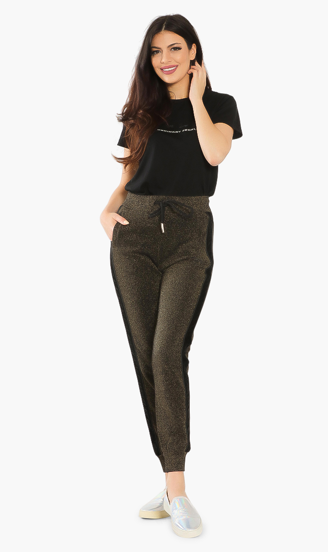 

Drawstring Jogger Pants, Gold
