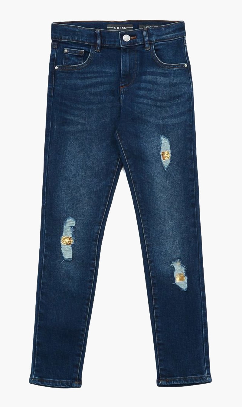

Sequins Denim Jeans, Blue