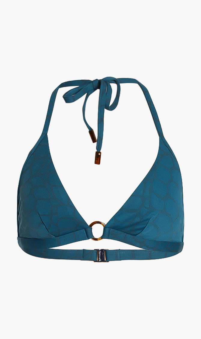

Vilebrequin Flechett Turtle Shell Halter Bikini Top