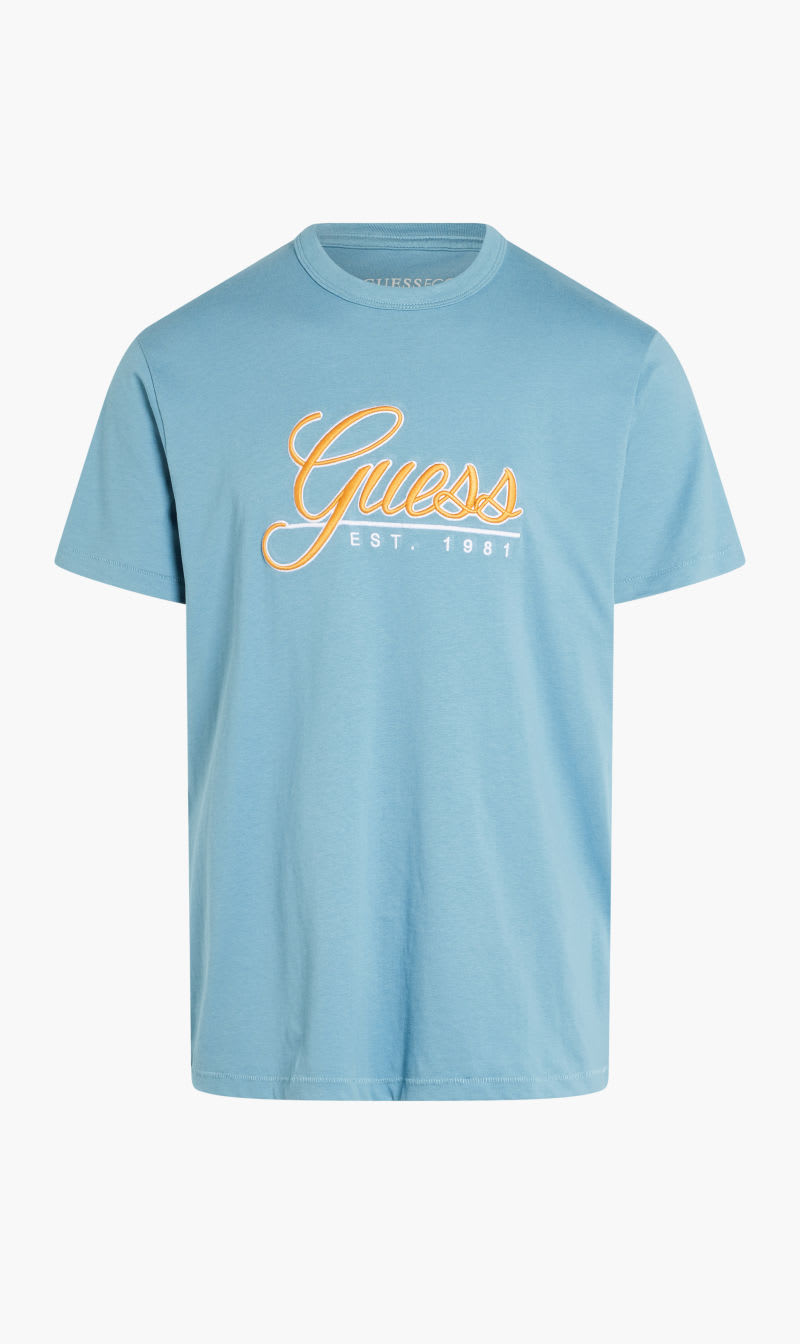

Guess Blue 3d Embro T-shirt for Men | The Deal Outlet