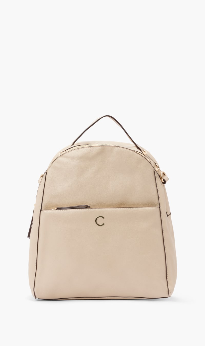 

Solid Leather Backpack, Brown