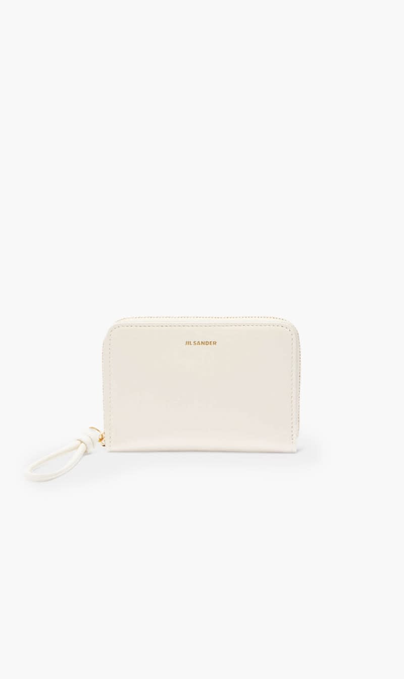 

Jil Sander Beige Giro Pocket Zip-around Wallet for Women | The Deal Outlet