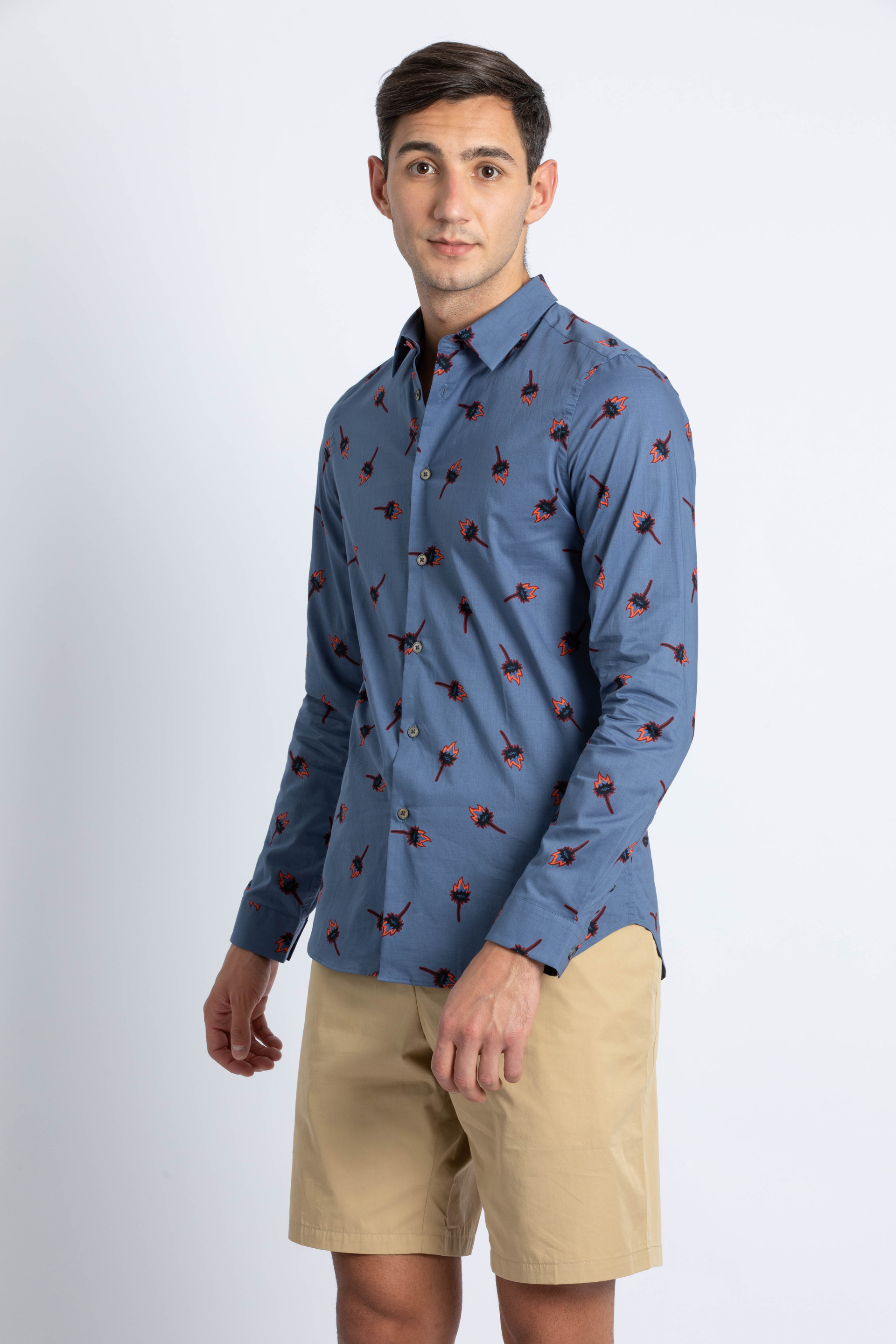 

Paul Smith Printed Slim Fit Long Sleeve Shirts