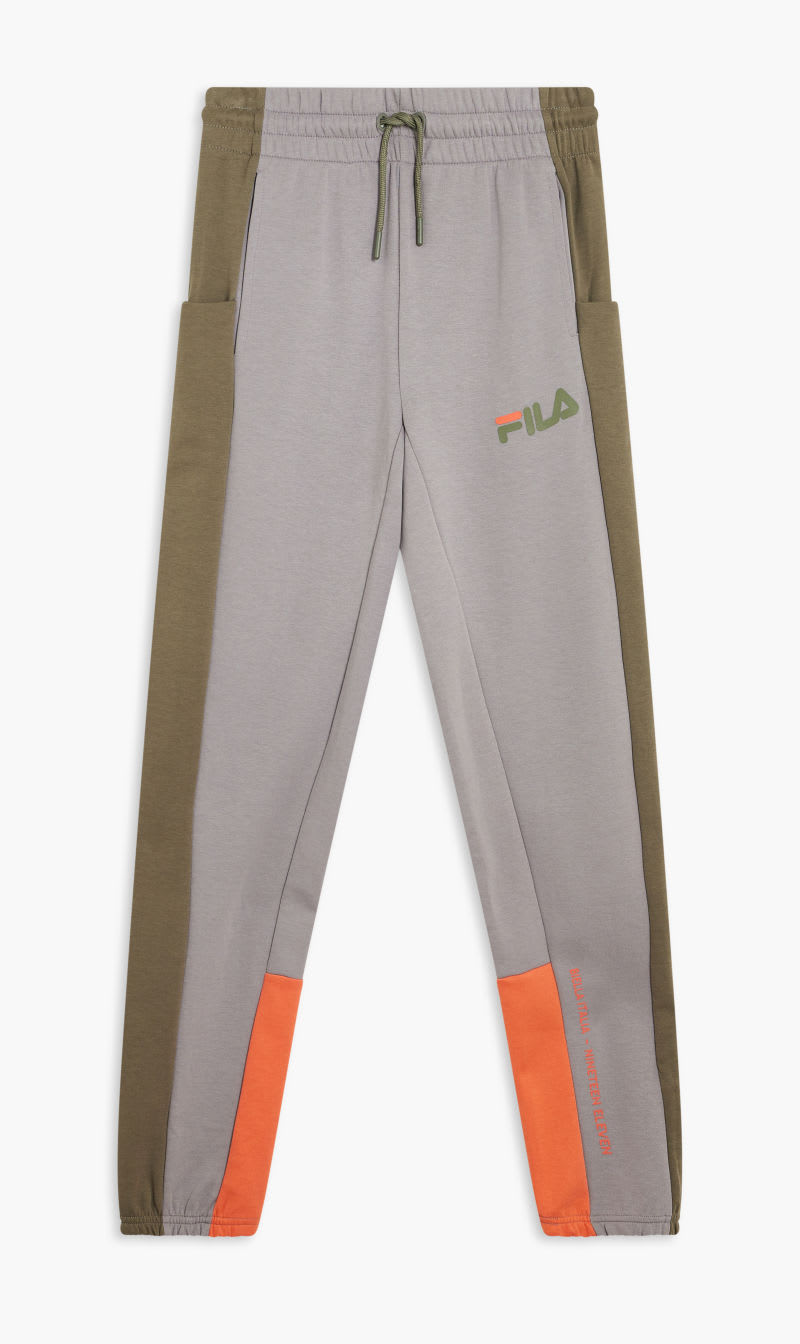 

Fila Grey Googan Colourblock Jogger Pants for Men | The Deal Outlet