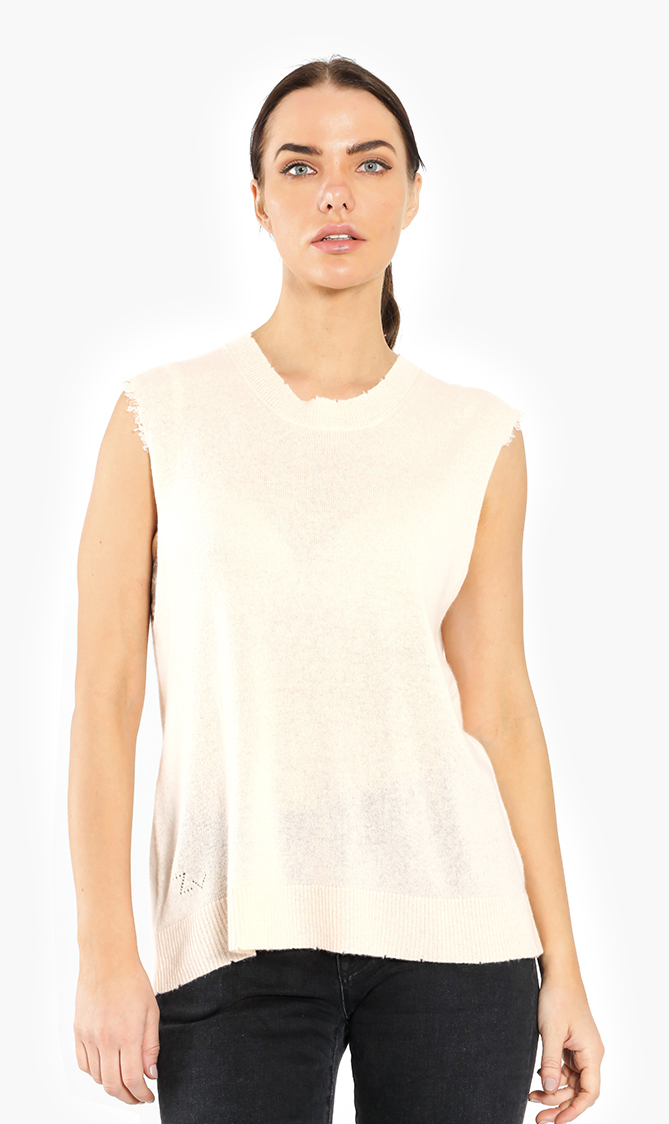 

Moli Distressed Sleeveless Top