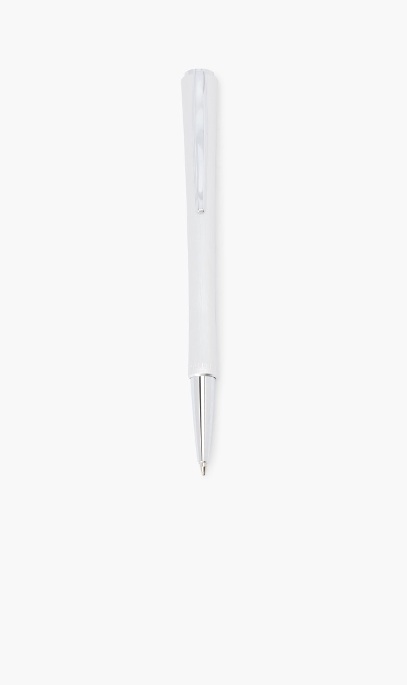 

Cerruti White Cut Ballpoint Pen Flex Chrome | The Deal Outlet