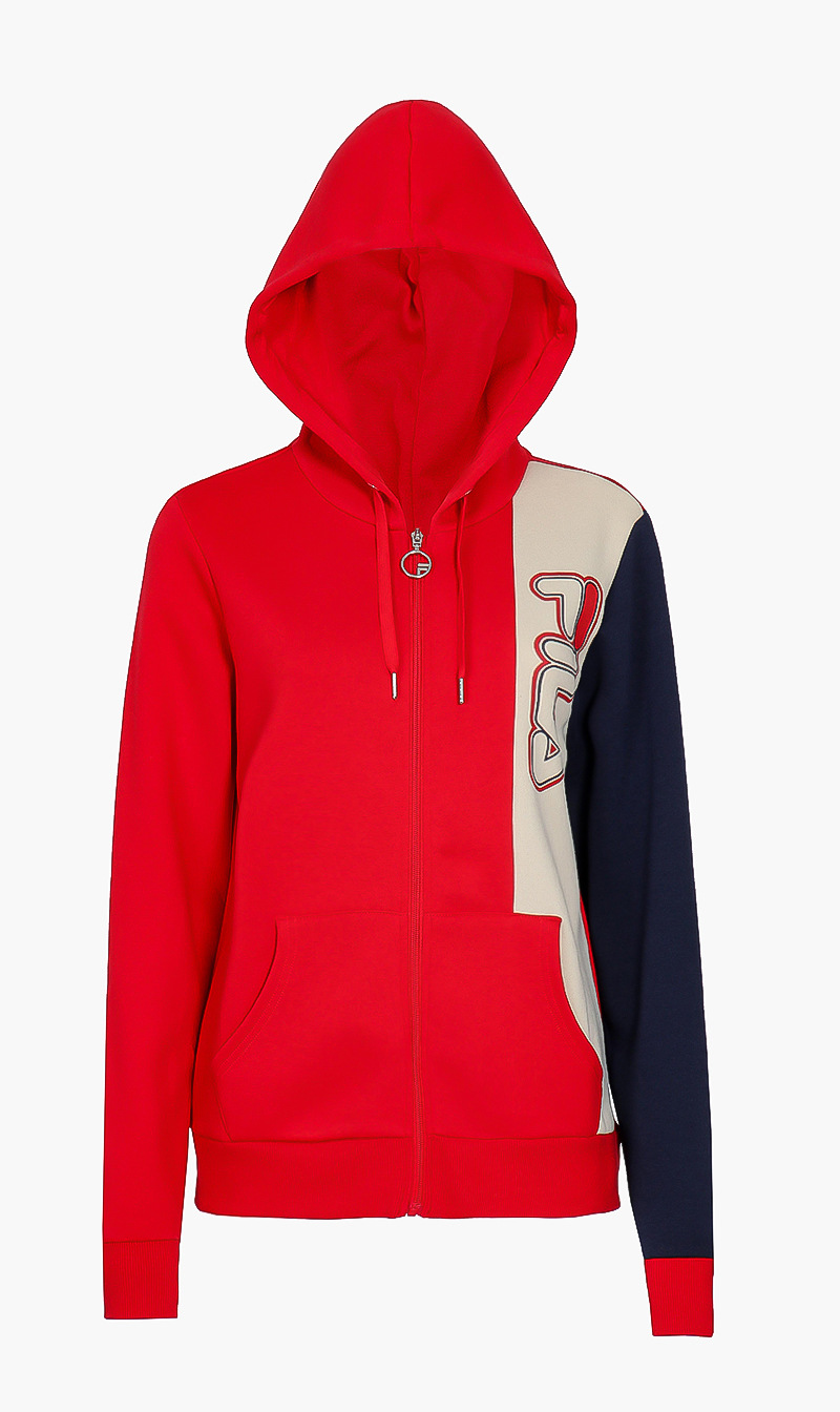 

Brittany Long Sleeve Hoodie, Red