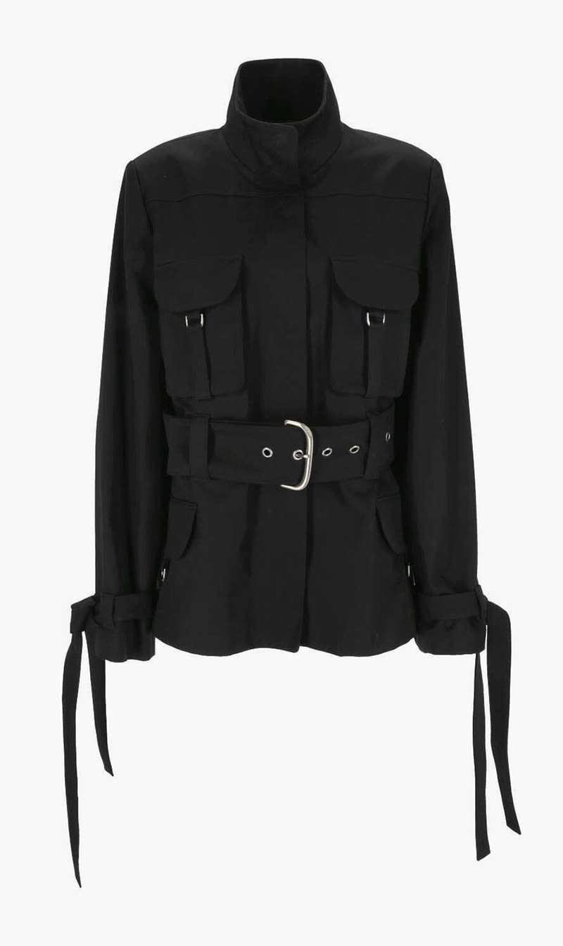 

Off-white Black Co Cargo Belt Field Jacket Black No Colo for Women | The Deal Outlet