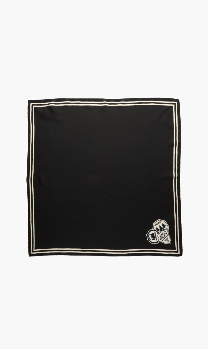 

Dsquared2 Twill Stampa Real Patch Silk Foulard