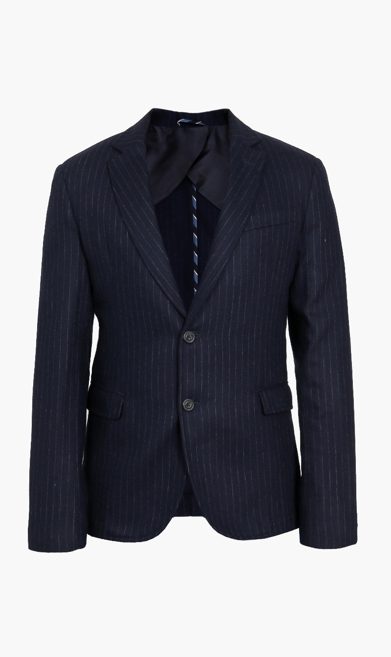 

Regular Fit Pinstripe Wool Flannel Jacket