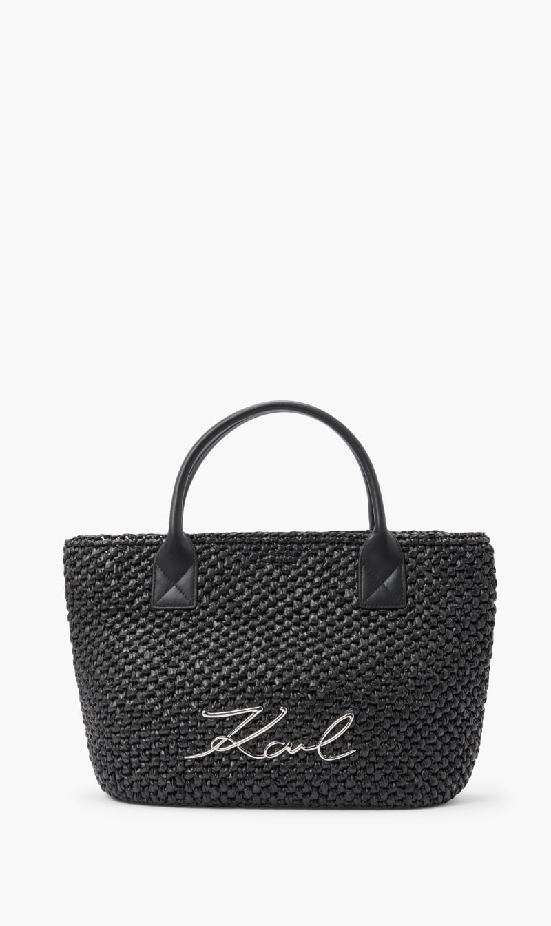 

Karl Lagerfeld Black K/signature Beach Lg Basket for Women | The Deal Outlet