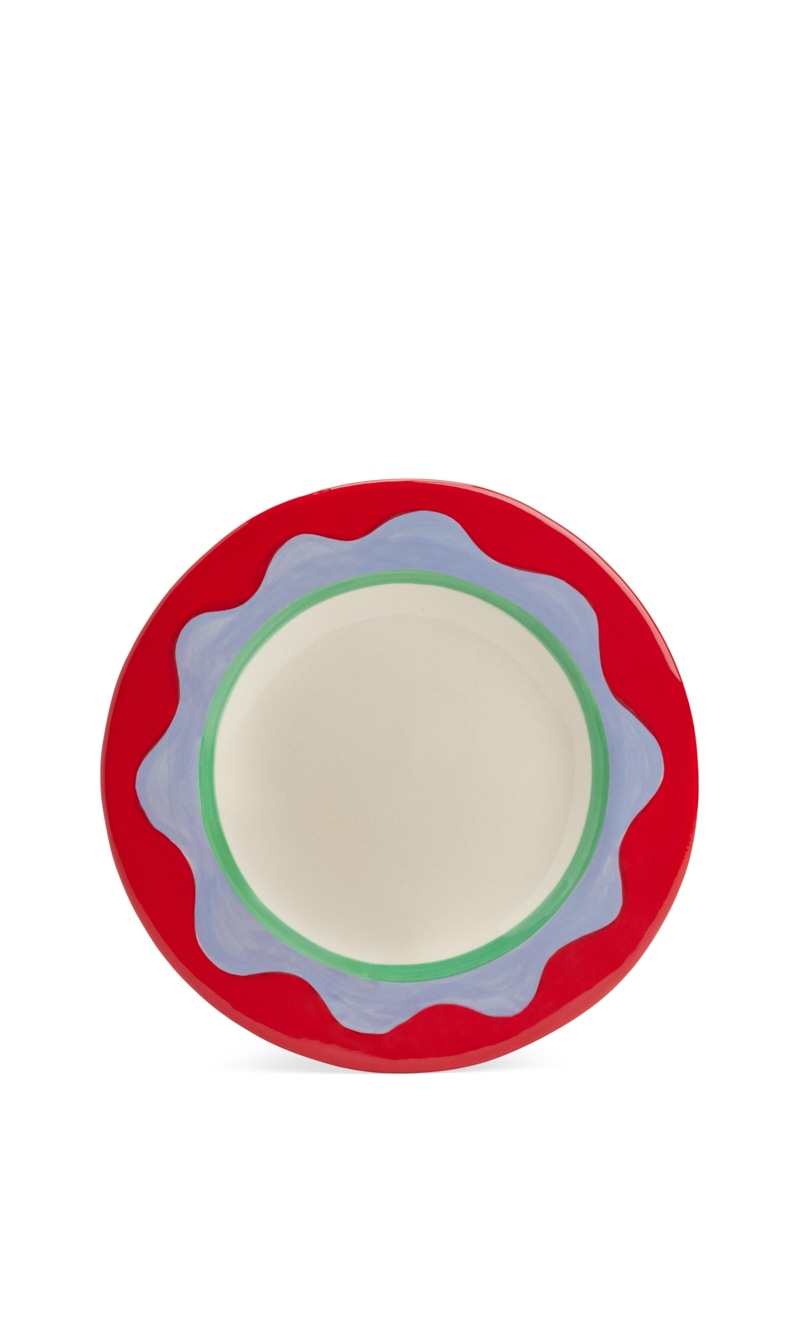 

Laetitia rouget wavy red dessert plate | the deal outlet, Multi-color