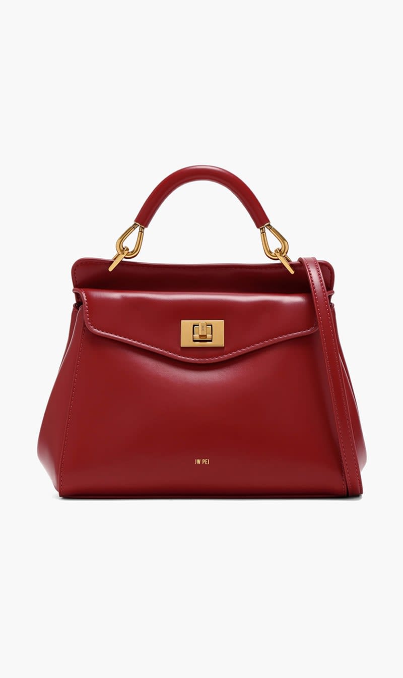 

Jw Pei Red Lucia Classic Top Handbag for Women | The Deal Outlet