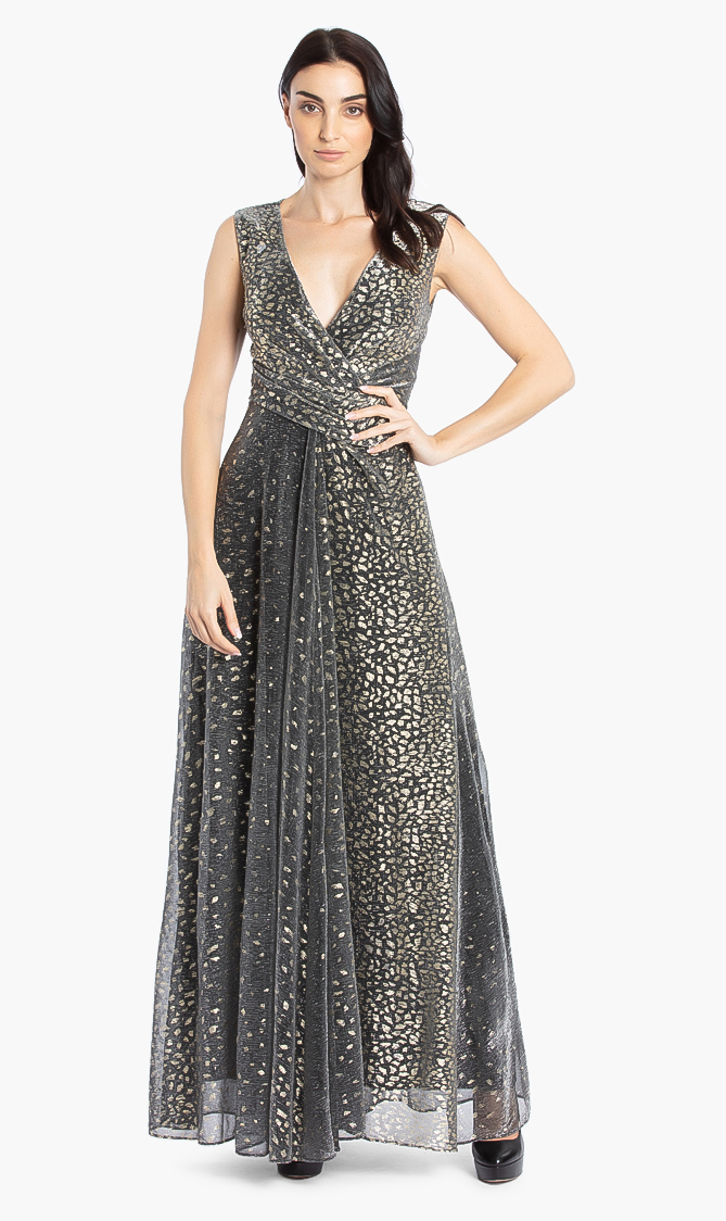 

Talbot Runhof Pokario Sleeveless Long Gown