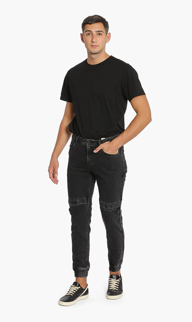 

Juun.j Zip Biker Cuff Jeans