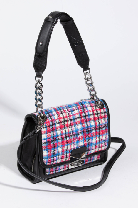 

Karl Lagerfeld Kuilted Tweed Shoulder Bag