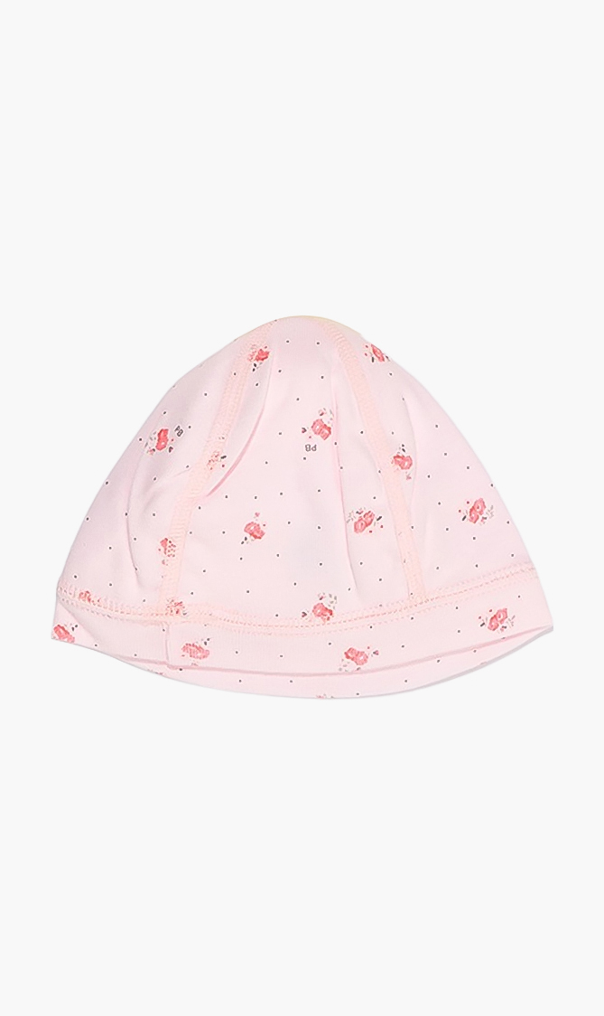 

Petit Bateau Pink Floral Print Baby Hat for Girls | The Deal Outlet