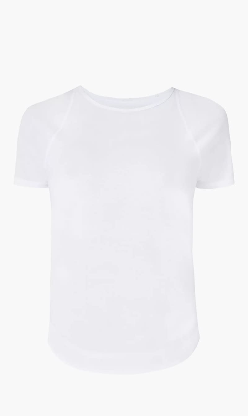 

Sweaty Betty White Breathe Easy Short Sleeve Top for Women | The Deal Outlet