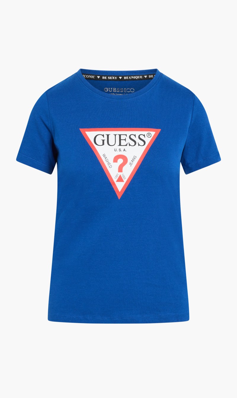 

Guess classic logo top | the deal outlet, Blue