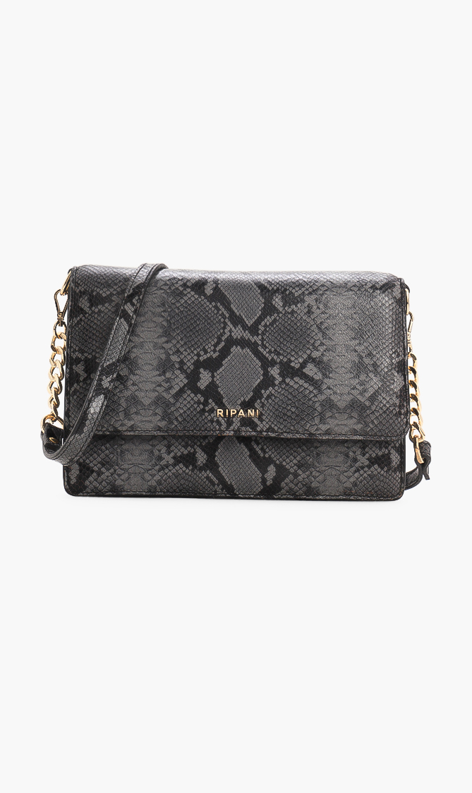 

Ripani Verbena Snake Print Leather Crossbody Bag