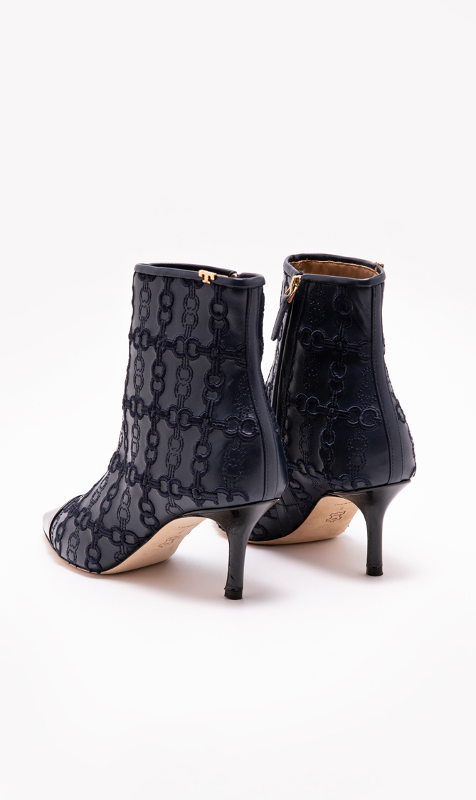 

Tory Burch Penelope Embroidered Link Boots